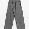 Mai Gidah Corduroy High-Waisted Trousers with Button-Closure and Pockets, view 2