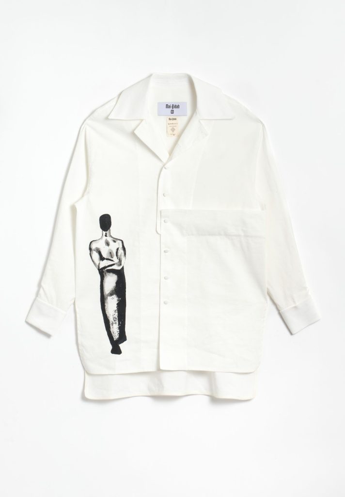 Mai Gidah White Shirt with Autoportrait
