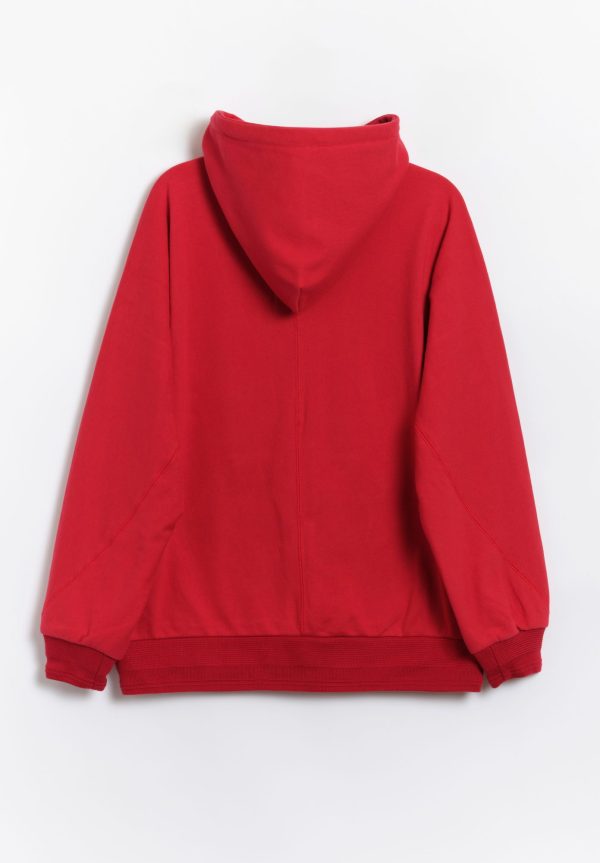 Kuon Twisted Sleeve Hoodie, view 2