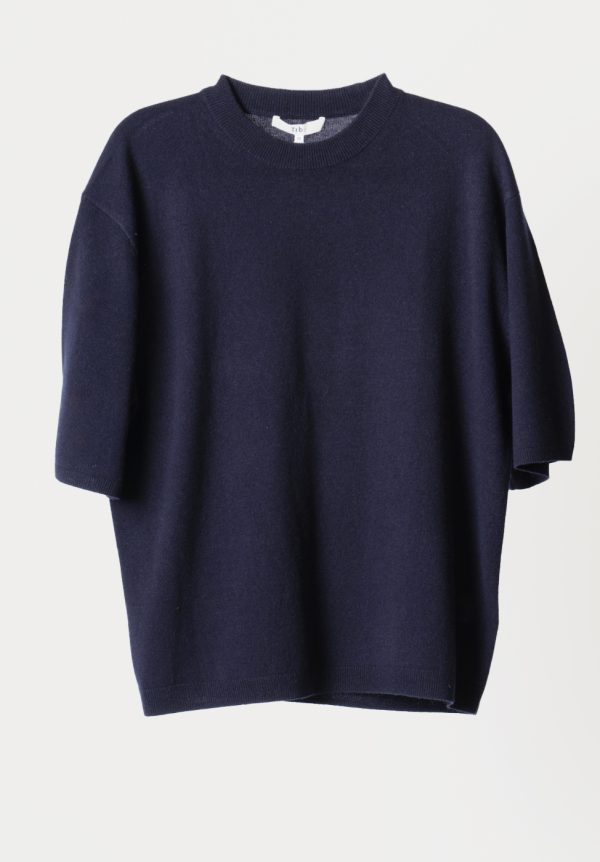 Tibi Washable Cashmere Oversize Easy T, view 2