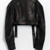 Rick Owens Micro Biker Jacket, view 2