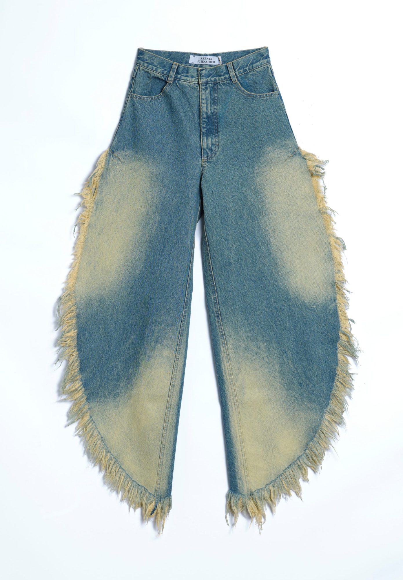 Ksenia Schneider Wide Jeans with Rust Wash | W Department — Santa