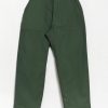 Engineered Garments Olive Cotton Reverse Sateen Fatigue Pant