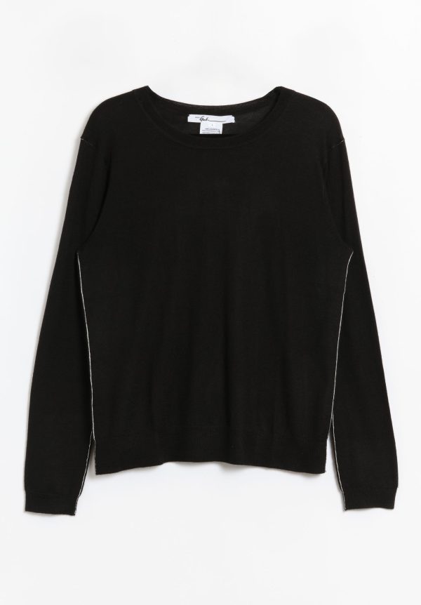 Paychi Guh Worsted Cashmere L/S Crew - Black