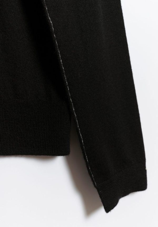 Paychi Guh Worsted Cashmere L/S Crew - Black, view 3