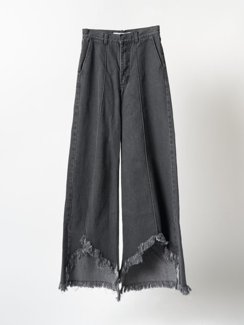 Ksenia Schnaider Vika Jeans with Fringed Cutouts
