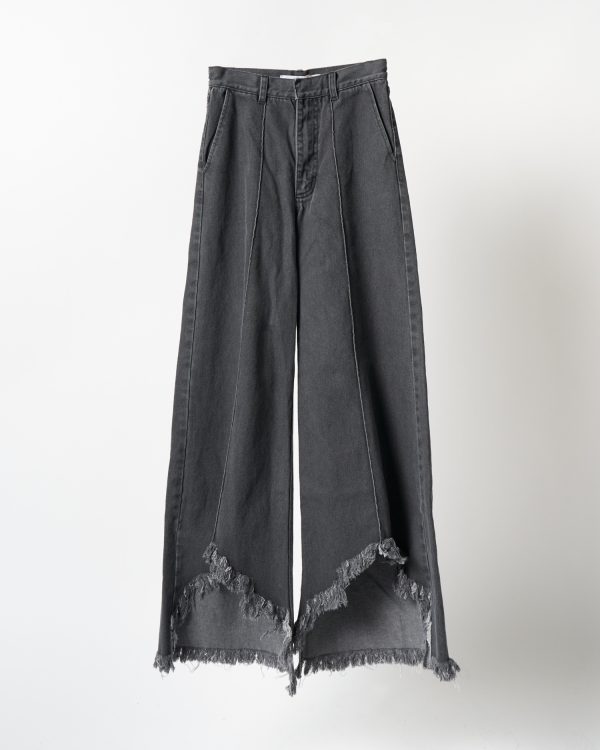 Ksenia Schnaider Vika Jeans with Fringed Cutouts