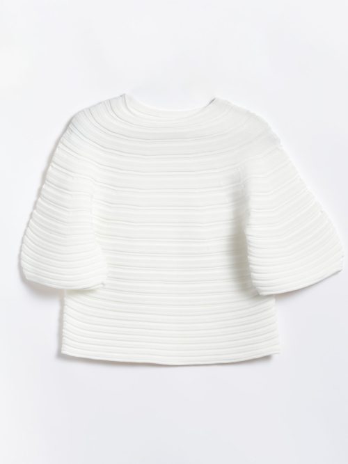 Issey Miyaki Pleats Please Mushroom Knit Top