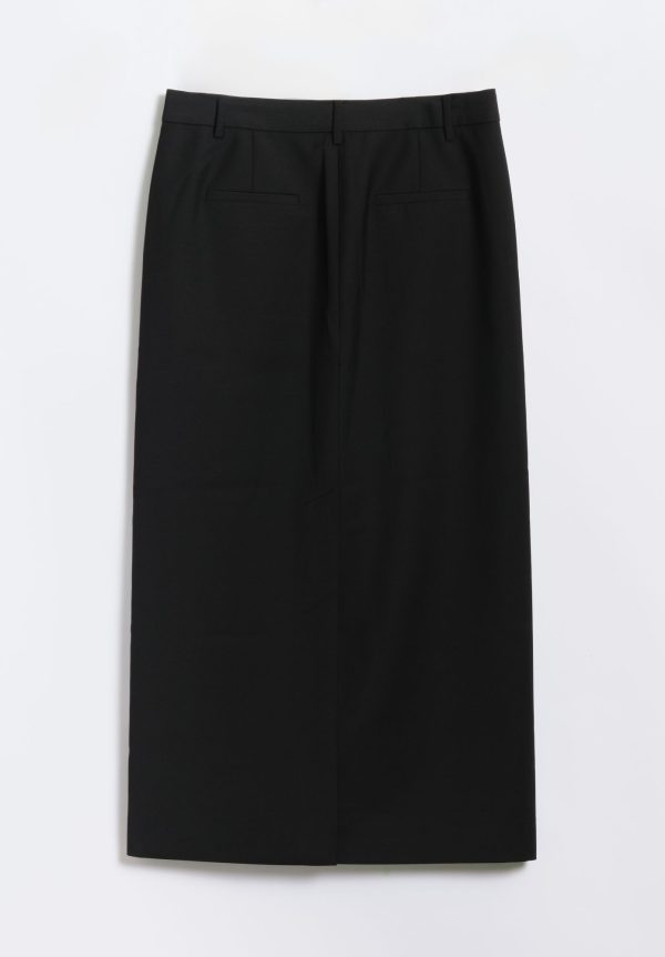 Tibi Tropical Wool Maxi Skirt