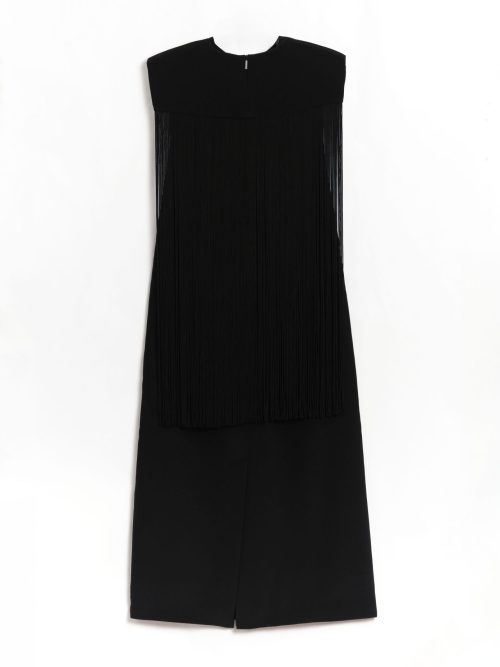 Tibi 4Ply Silk Fringed Dress