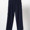 Kuon Seersucker Single Pleat Pants