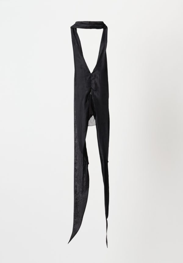 Rick Owens Wishbone Halter T - Black, view 2