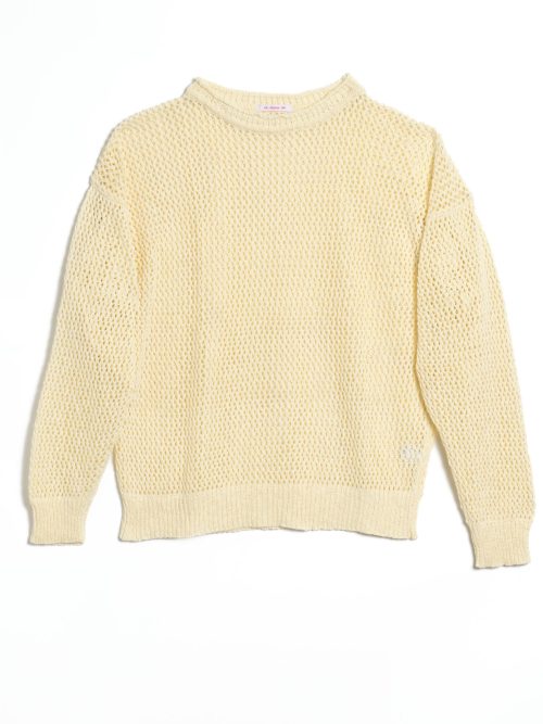 s.k. manor hill Open Knit Sweater - Ivory