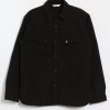 3Sixteen Crosscut Flannel - Black Cotton Twill