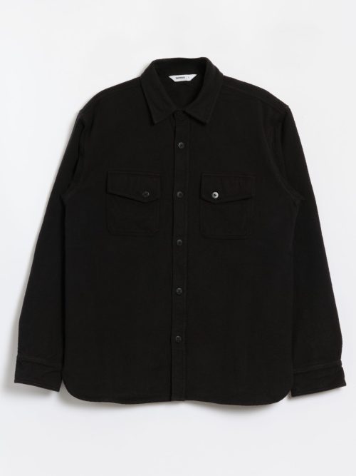 3Sixteen Crosscut Flannel - Black Cotton Twill