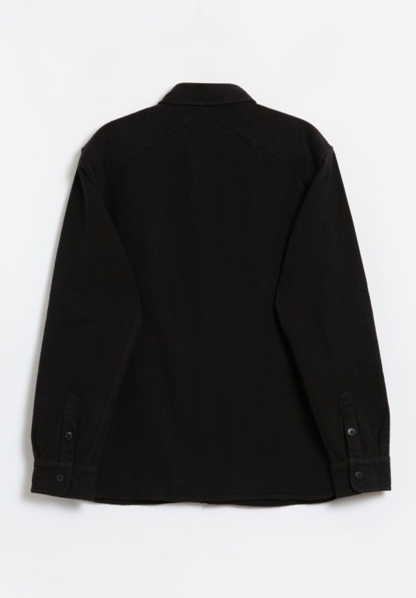 3Sixteen Crosscut Flannel - Black Cotton Twill, view 3