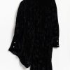 Batsheva Nanette Dress - Black Crushed Velvet