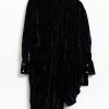 Batsheva Nanette Dress - Black Crushed Velvet, view 2