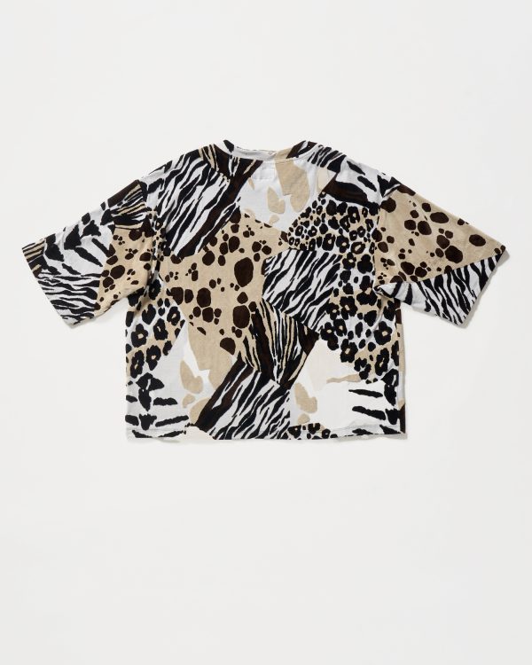 4S Designs Knit BD Shirt Animal
