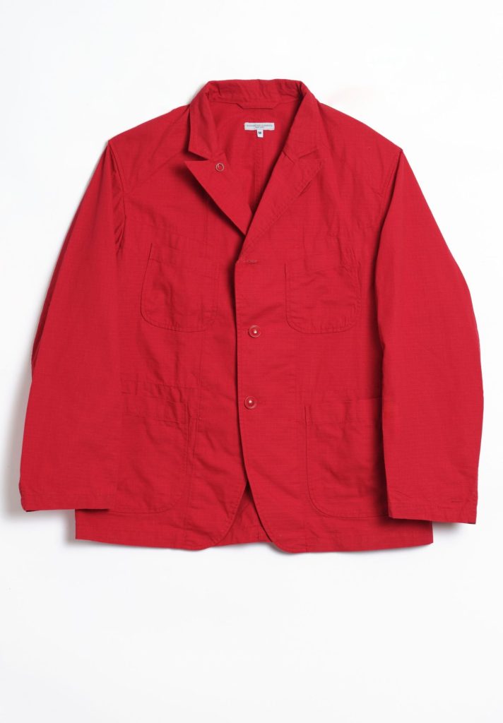 Engineered Garments Bedford Jacket- Red Rip Stop