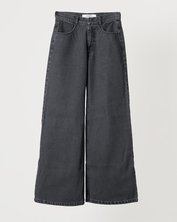 Ksenia Schnaider Flare Jeans - Dark Grey, view 3