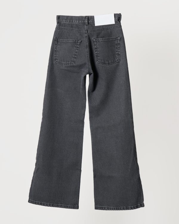 Ksenia Schnaider Flare Jeans - Dark Grey, view 2