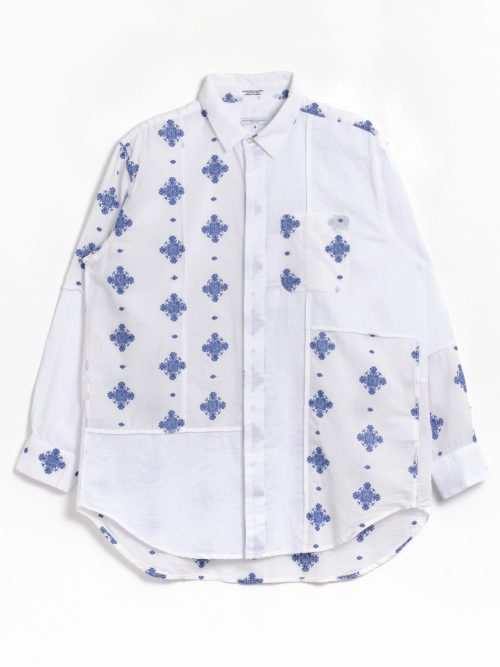 Engineered Garments Combo Short Collar Shirt - Embroidery