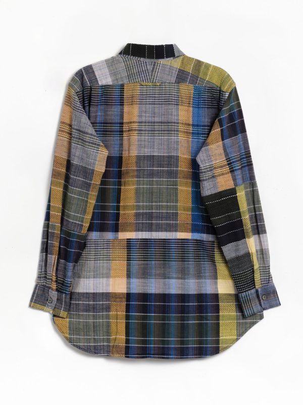 Engineered Garments Combo Short Collar Shirt - Jacquard