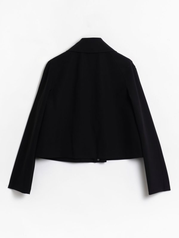 Harris Wharf London Cropped Raglan Jacket, view 2