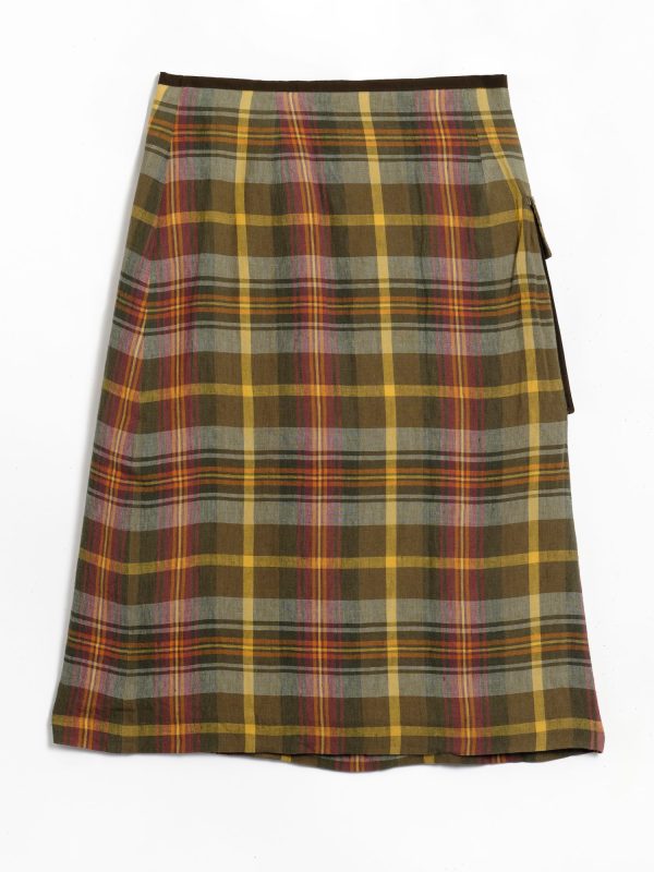 Nicholas Daley Wrap Kilt - Green, view 2