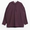 Tibi Shirred Nylon Hoodie with Cocoon Back, view 3