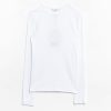 Tibi Ribbed Crewneck Pullover T