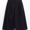 Tibi Bio Twill Tripple Pleat Cropped Pant