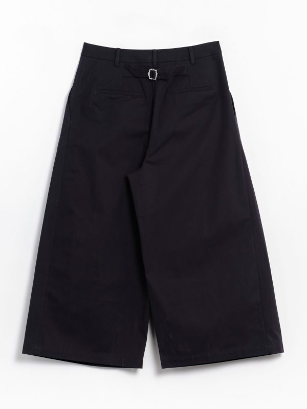 Tibi Bio Twill Tripple Pleat Cropped Pant
