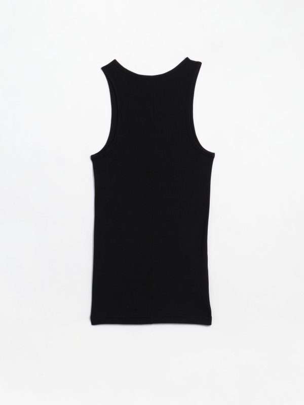 Tibi Circular Fine Rib T Tank