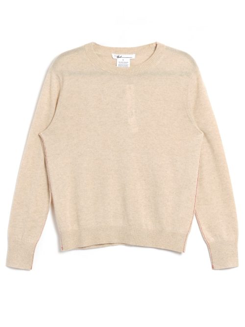 a7425de7-fbae-44ad-a2f4-b38ec79d5ead_Paychi_Guh_62330106_016.jpg Paychi Guh Baby Cashmere Crew - Heather Oat
