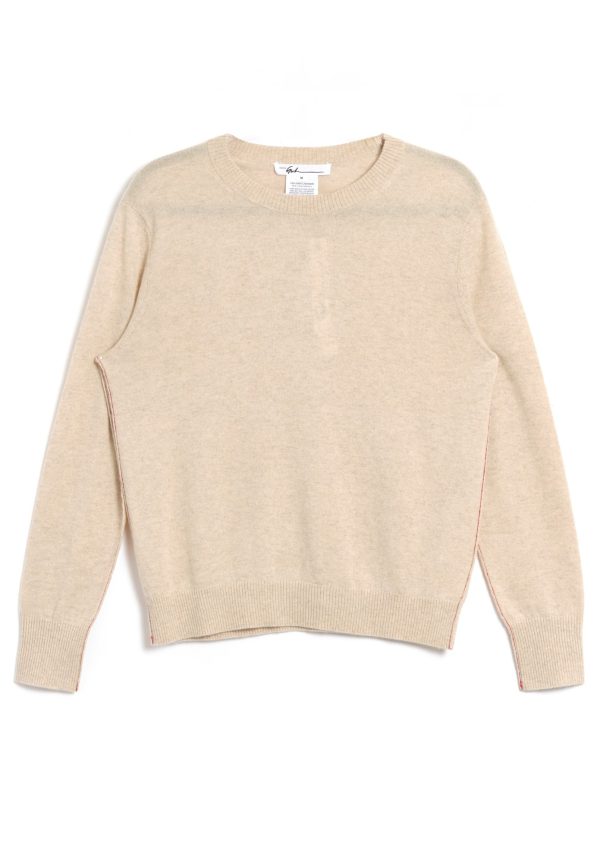 Paychi Guh Baby Cashmere Crew - Heather Oat