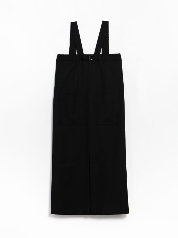 Tibi Tropical Wool Convertible Overall Skirt, view 2