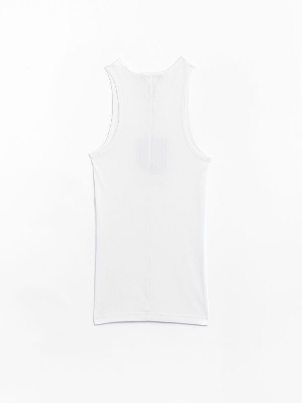Tibi Circular Fine Rib T Tank