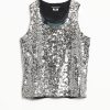 Junya Watanabe Silver Sequin Top