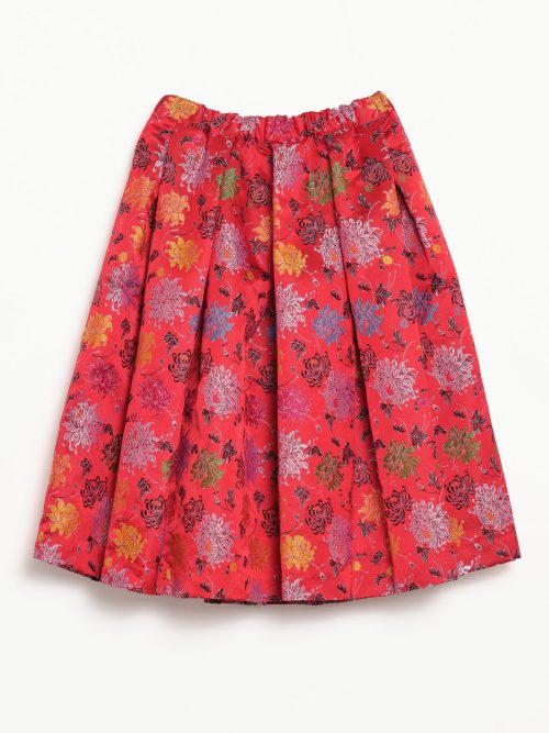 Comme des Garçons Floral-Jacquard A-Line Midi Skirt