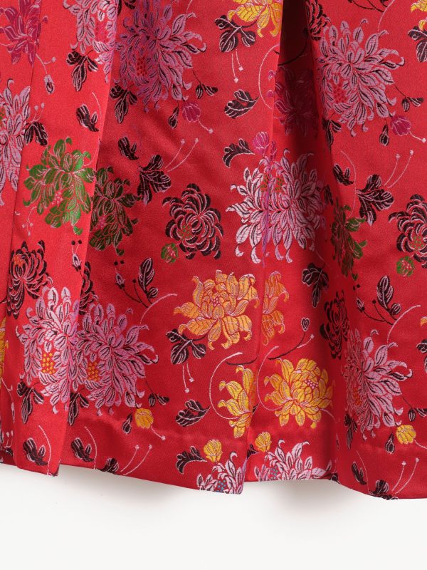 Comme des Garçons Floral-Jacquard A-Line Midi Skirt, view 3