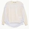 Comme des Garçons Sweater with Tulle Overlay, view 3