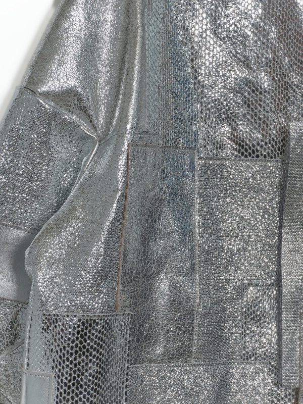 Comme des Garçons Junya Watanabe Leather Patchwork Jacket, view 3