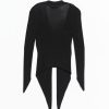 Grace Ling Angular Ribbed Knit Cardigan, view 2