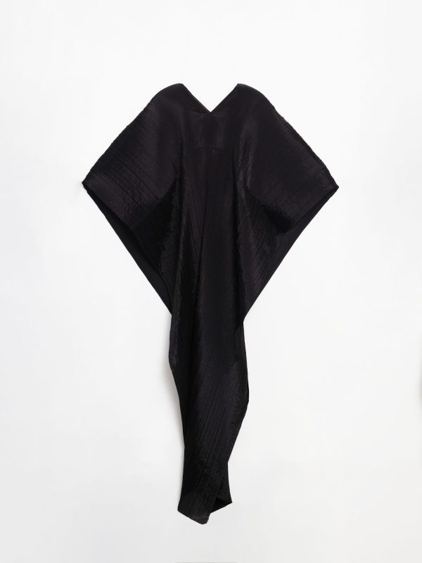 PLEATS PLEASE BASIC MADAME-T ブラックSMALL Pleats Please Issey Miyake Basic Madame-T Small Shawl in