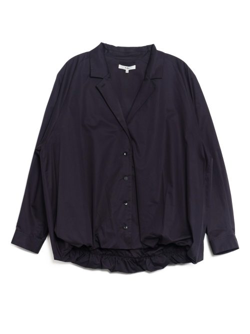 Tibi Eco Poplin Bubble Hem Shirt Jacket