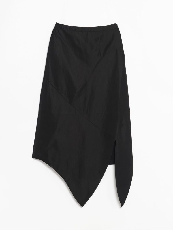 Tibi Italian Sporty Nylon Tie Skirt