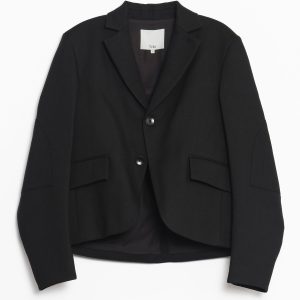 Tibi Cavalier Twill Shrunken Blazer