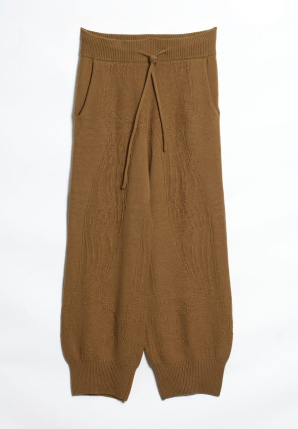 Mai-Gidah Drawstring Knitted Trousers with 2 Pockets, view 2